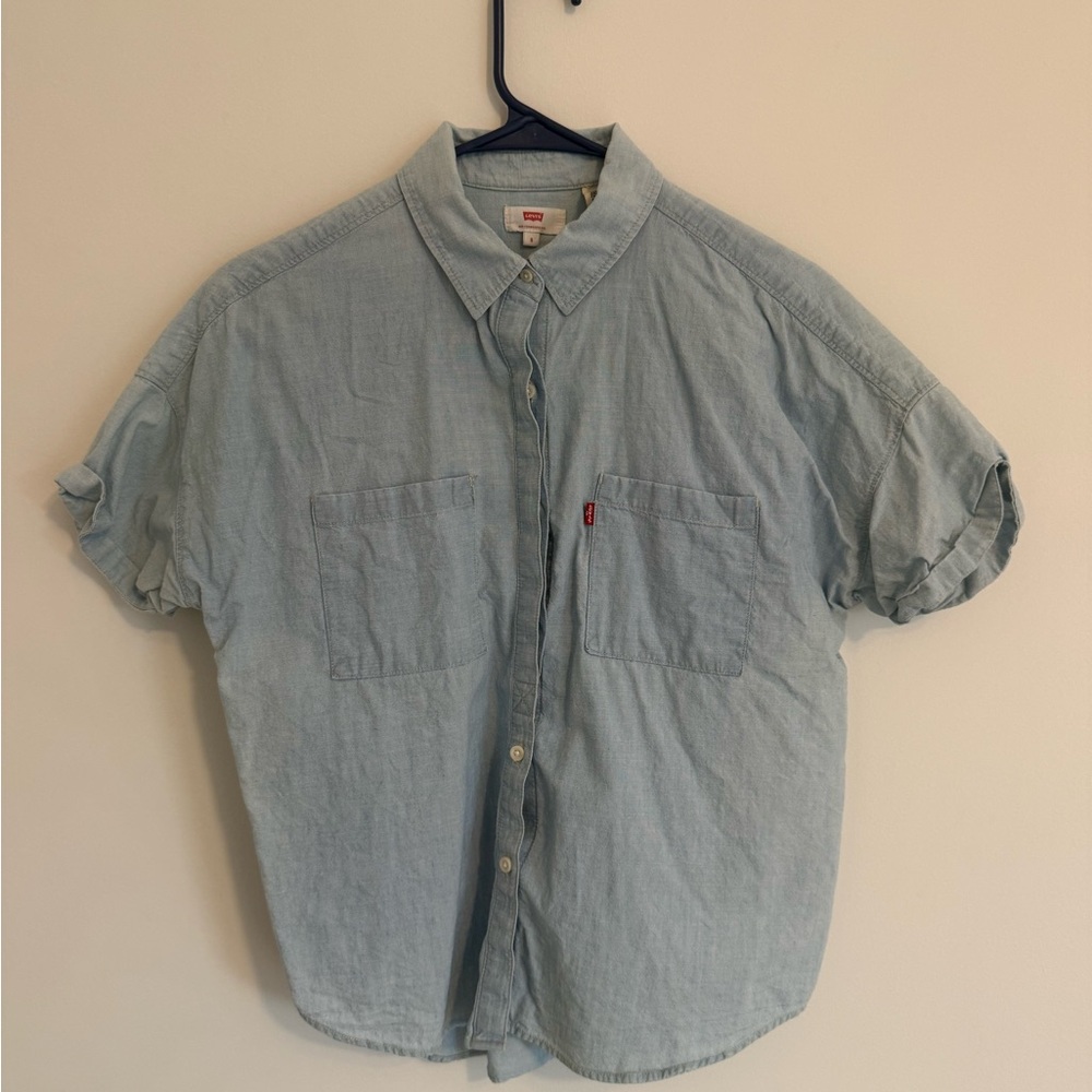 Levi's Light Blue Short Sleeve Button-Down Shirt